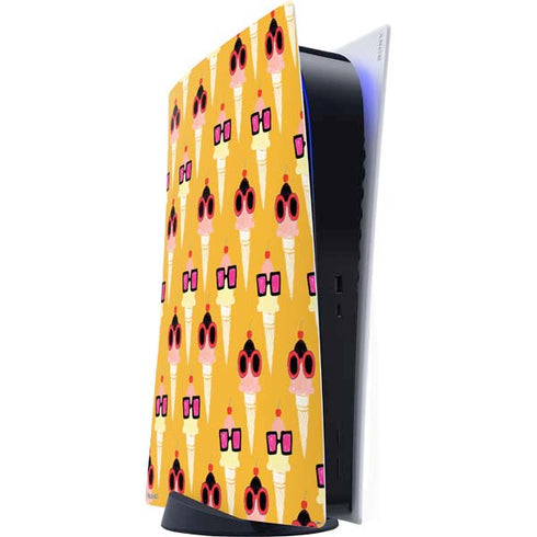 Bouffants and Broken Hearts Ice Cream with Shades PS5 Digital Edition Console Skin